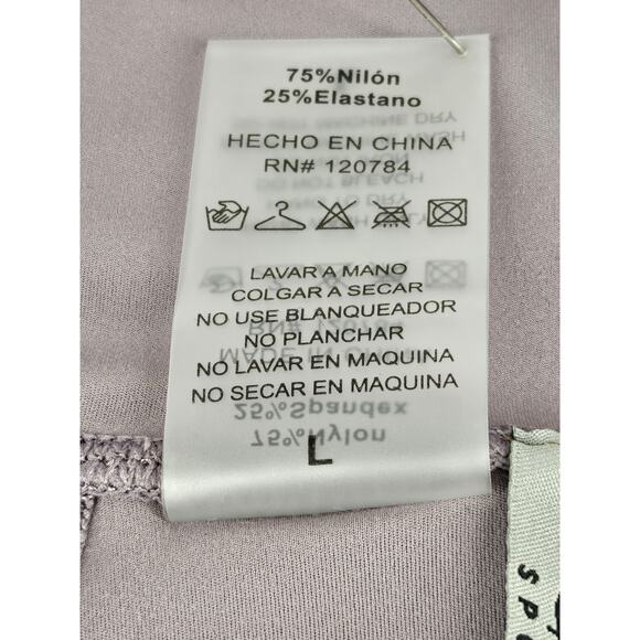 WOMEN'S LAVENDER GYM COMPRESSION LEGGINGS SIZE LARGE - VERY COMFORTABLE MATERIAL - Picture 8 of 11